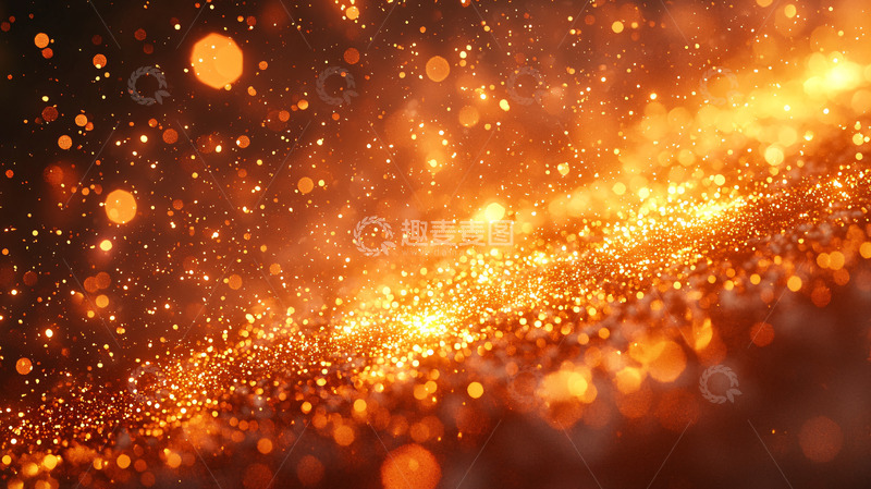 高清大图下载【趣麦麦图】橙色火花四溅的动态背景