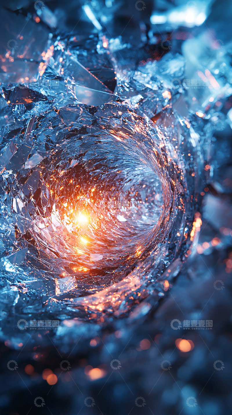 高清大图下载【趣麦麦图】冰火交融的漩涡