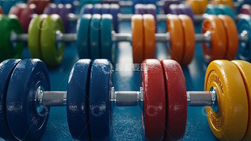彩色哑铃