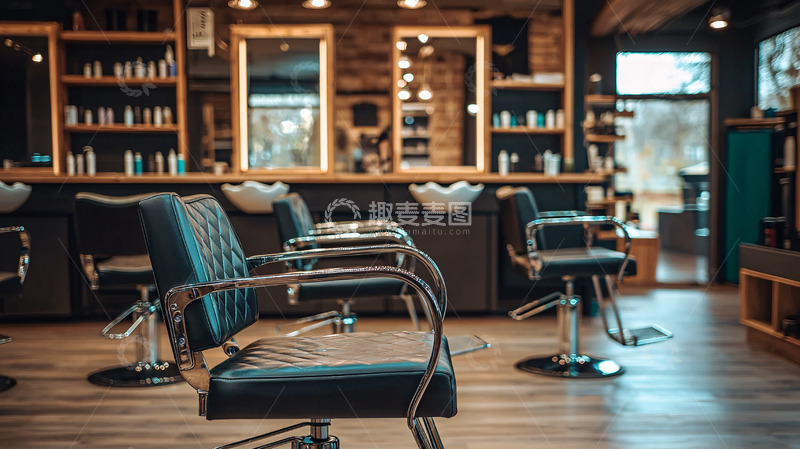 高清大图下载【趣麦麦图】时尚理发店内部