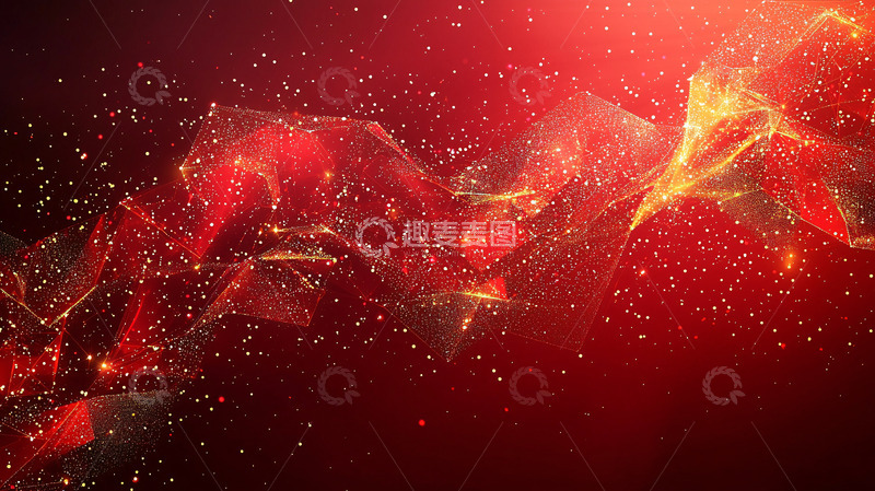 高清大图下载【趣麦麦图】红色粒子流