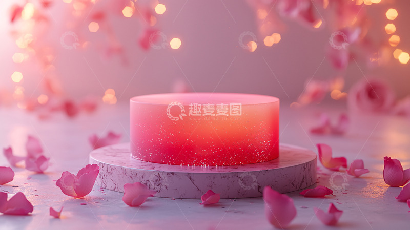 高清大图下载【趣麦麦图】粉色圆形蛋糕