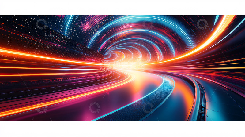 高清大图下载【趣麦麦图】光速隧道