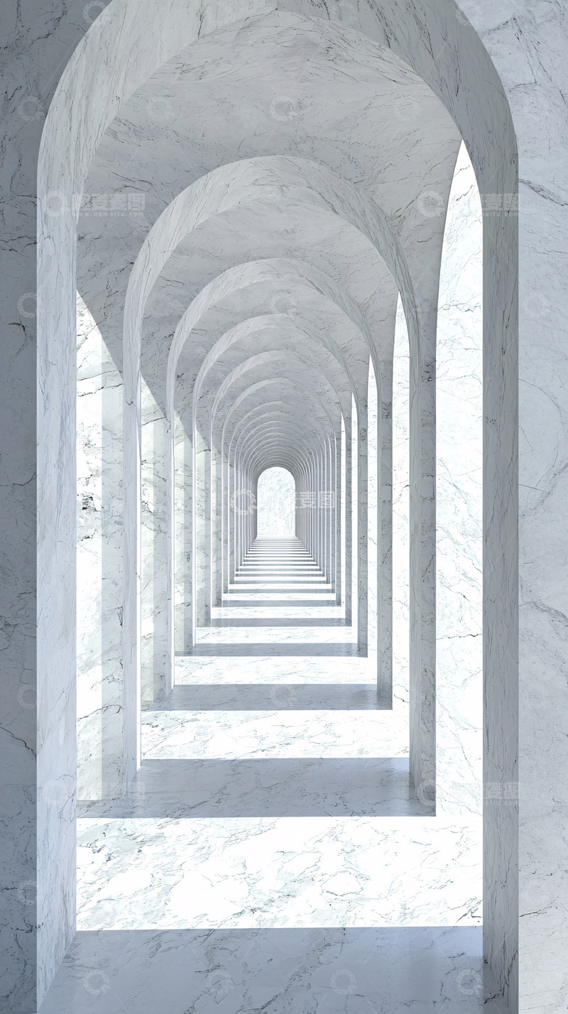 高清大图下载【趣麦麦图】极简主义大理石拱廊