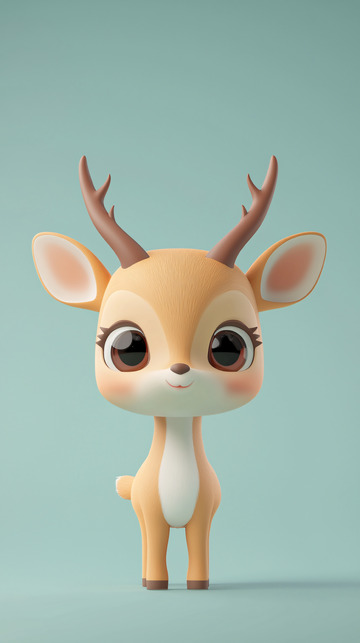 萌系卡通小鹿