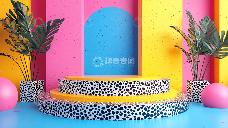 高清大图下载【趣麦麦图】彩色背景