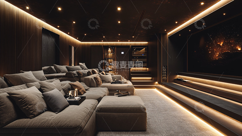 高清大图下载【趣麦麦图】高端家庭影院设计