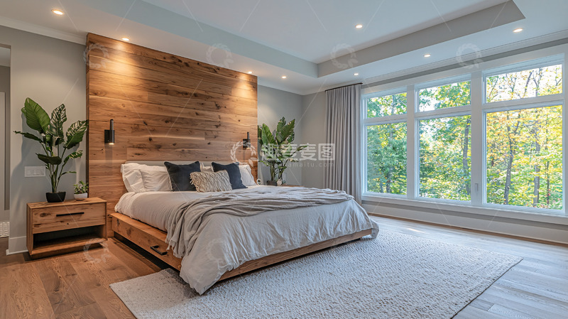 高清大图下载【趣麦麦图】明亮舒适的卧室