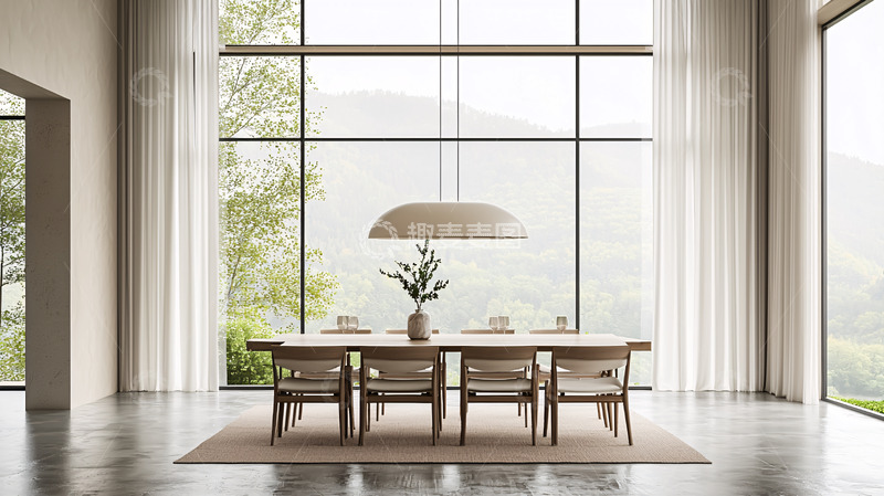 高清大图下载【趣麦麦图】极简风格餐厅设计