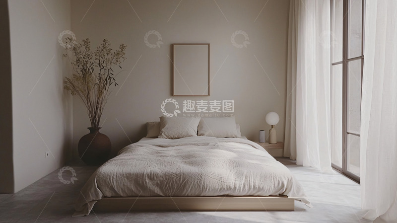 高清大图下载【趣麦麦图】极简风卧室设计