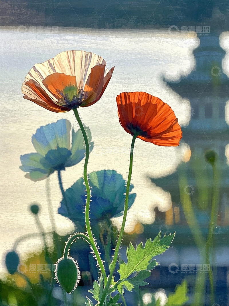 高清大图下载【趣麦麦图】水彩花卉2