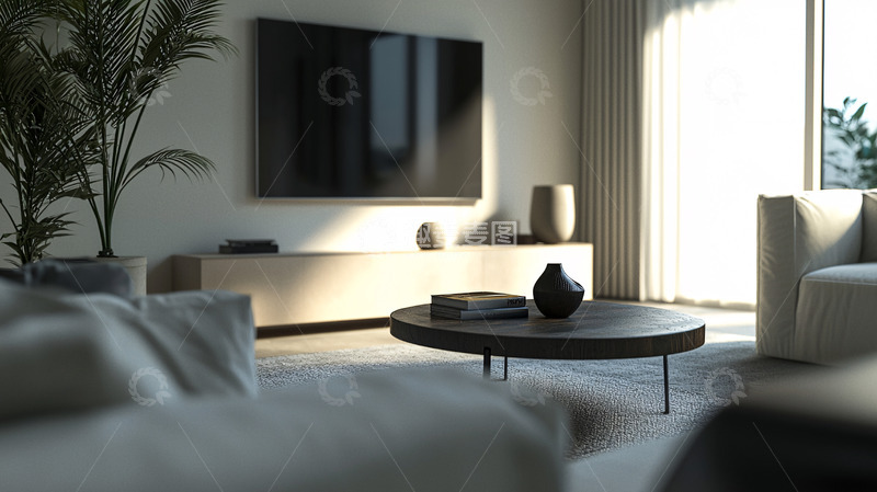 高清大图下载【趣麦麦图】现代简约客厅