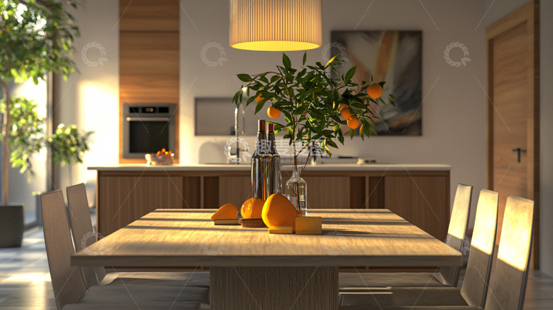 高清大图下载【趣麦麦图】现代简约风格餐厅设计