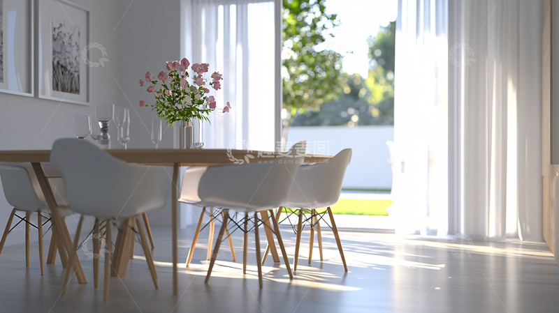 高清大图下载【趣麦麦图】明亮简约现代餐厅