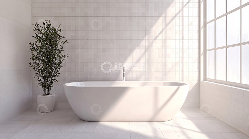 高清大图下载【趣麦麦图】极简风格浴室