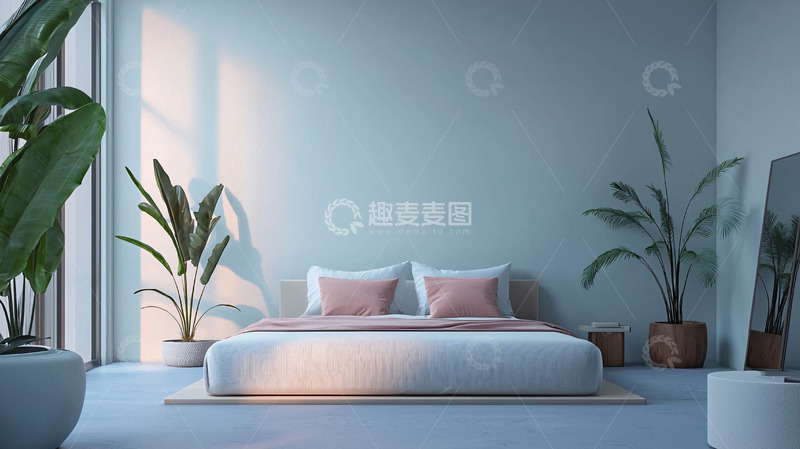 高清大图下载【趣麦麦图】极简卧室设计