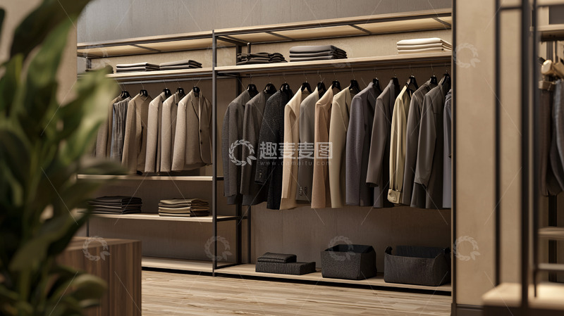 高清大图下载【趣麦麦图】高级男装陈列展示