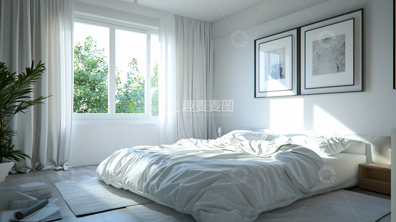 高清大图下载【趣麦麦图】简约现代卧室设计