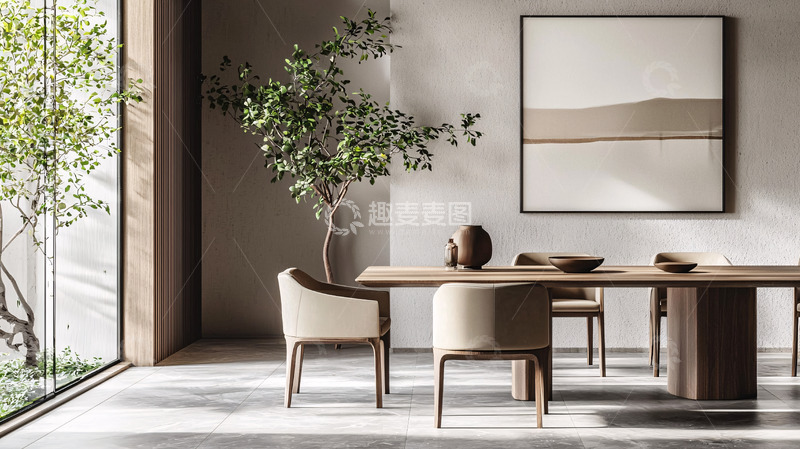 高清大图下载【趣麦麦图】极简现代餐厅设计