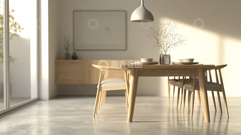 高清大图下载【趣麦麦图】极简风格餐厅设计