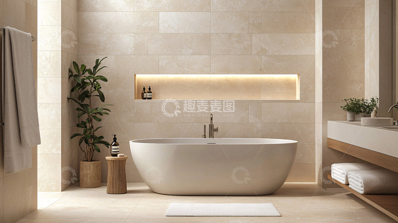 高清大图下载【趣麦麦图】现代简约风格浴室