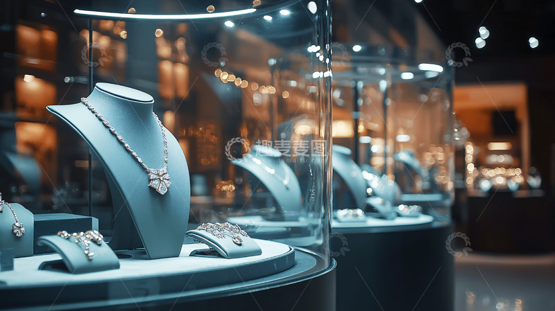 高清大图下载【趣麦麦图】高端珠宝店陈列柜