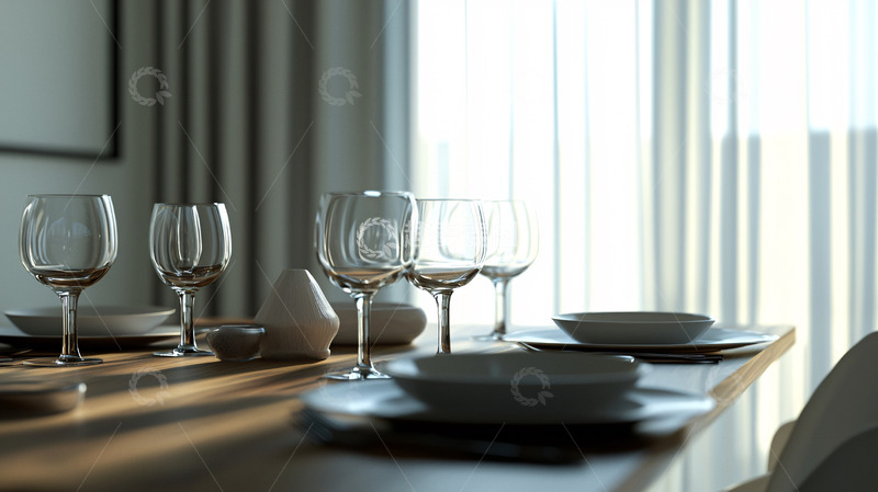 高清大图下载【趣麦麦图】现代简约餐桌摆设