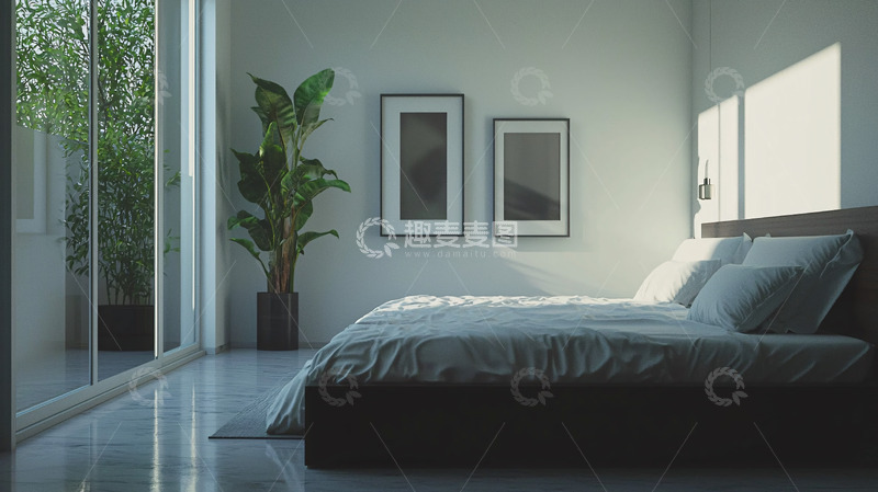 高清大图下载【趣麦麦图】极简风格卧室设计