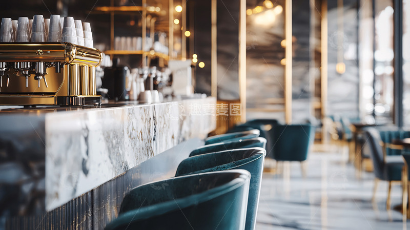 高清大图下载【趣麦麦图】高级咖啡馆吧台