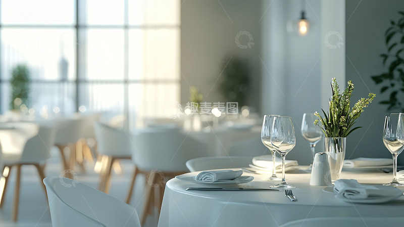 高清大图下载【趣麦麦图】现代简约餐厅场景