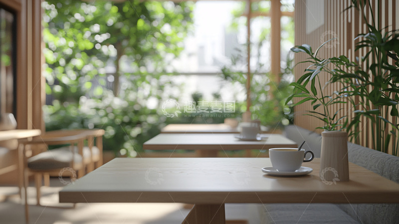 高清大图下载【趣麦麦图】日式简约咖啡厅