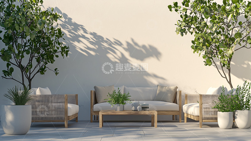 高清大图下载【趣麦麦图】户外休闲区高清图片