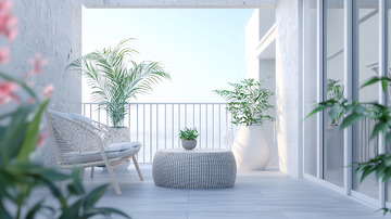 现代简约阳台设计