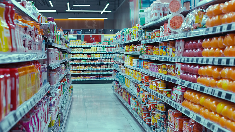高清大图下载【趣麦麦图】超市货架商品陈列