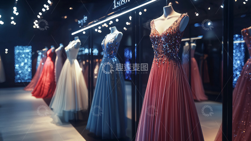 高清大图下载【趣麦麦图】高端晚礼服展示厅
