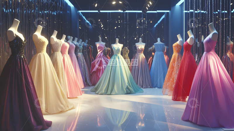 高清大图下载【趣麦麦图】华丽晚礼服展示