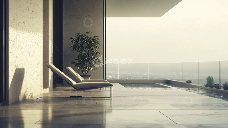 高清大图下载【趣麦麦图】现代简约户外阳台