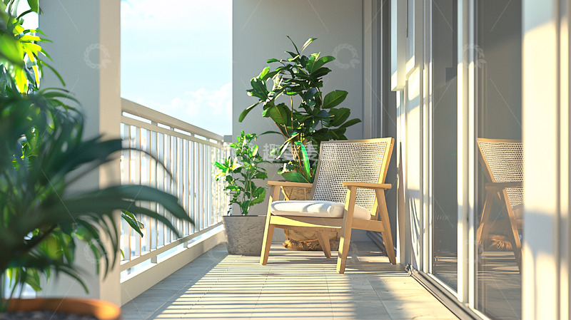 高清大图下载【趣麦麦图】阳台休闲区高清图片