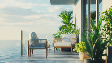 阳台海景休闲椅