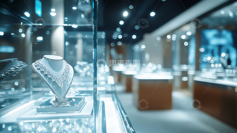 高清大图下载【趣麦麦图】高端珠宝店展示柜