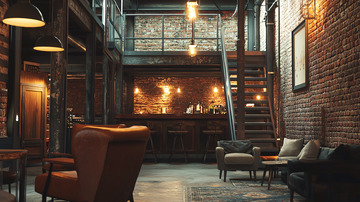 工业风酒吧高清图片