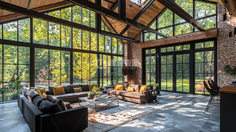 高清大图下载【趣麦麦图】阳光洒满室内客厅