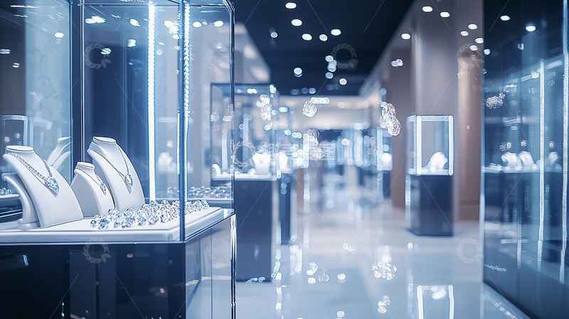 高清大图下载【趣麦麦图】高端珠宝店陈列柜