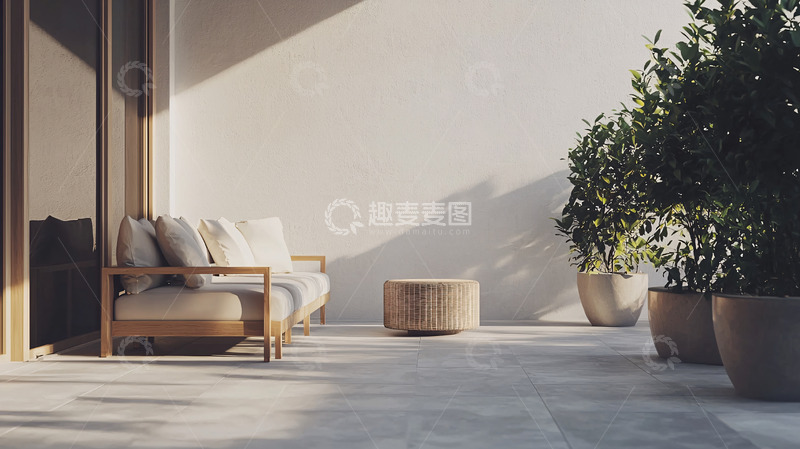 高清大图下载【趣麦麦图】阳台休闲区高清图片