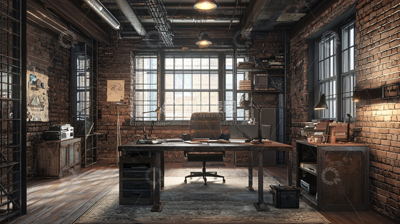 高清大图下载【趣麦麦图】工业风复古工作室