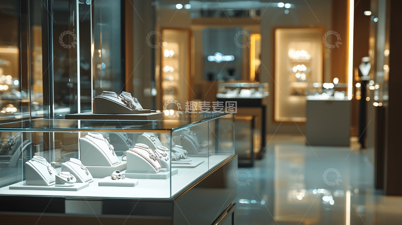 高清大图下载【趣麦麦图】高端珠宝店展示柜