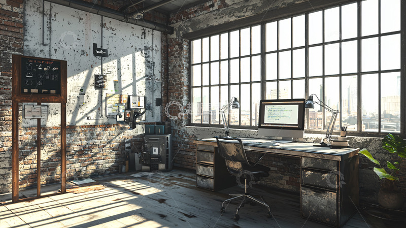 高清大图下载【趣麦麦图】loft风格办公室