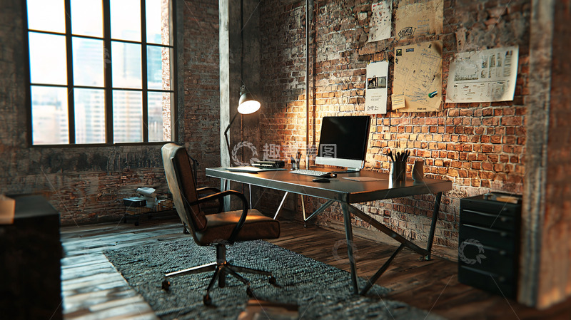高清大图下载【趣麦麦图】工业风工作室