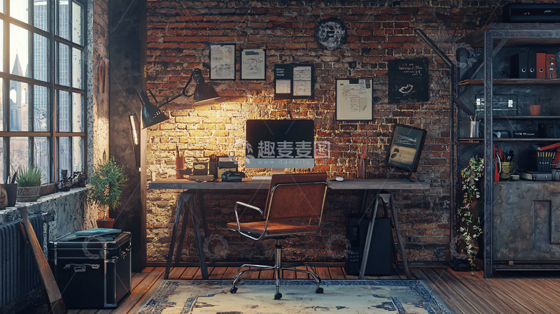 高清大图下载【趣麦麦图】工业风复古工作室