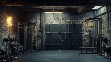 地下室复古健身房